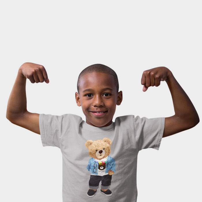 tyny-fingers-youth-teenager-on-a-grey-larry-bear-tshirt