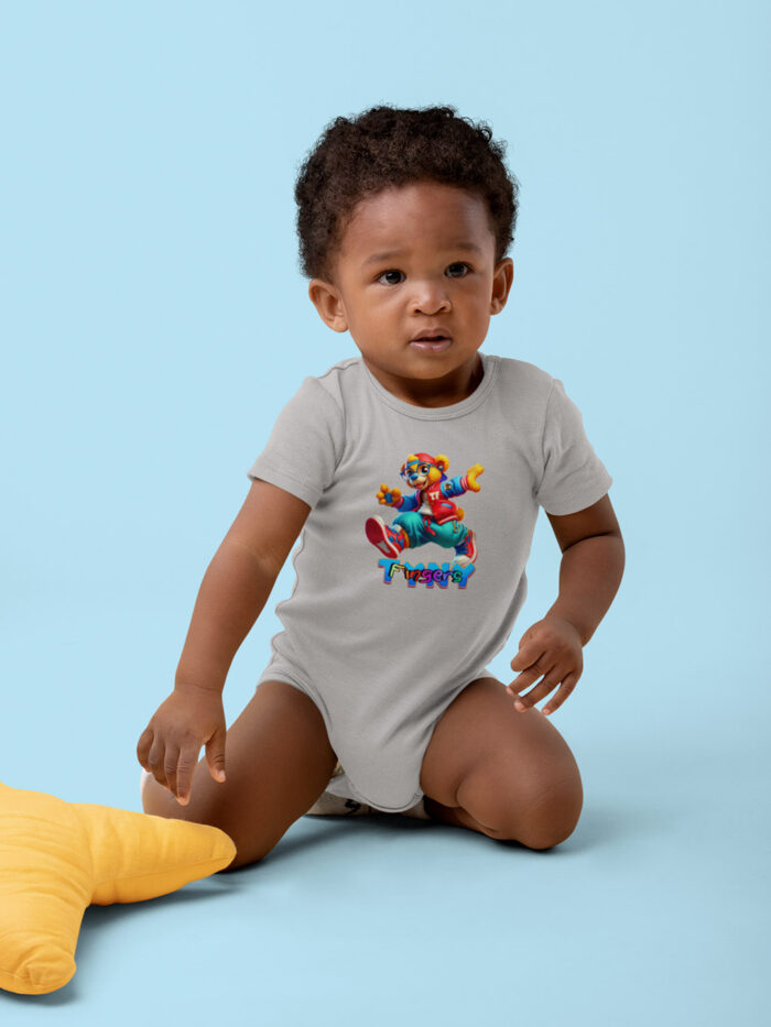 tyny-fingers-infant-toddler-baby-boy-wearing-a-grey-new-bb-logo-infant-onesie